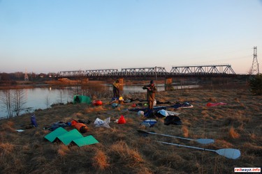 Сборы у моста через реку Нёман